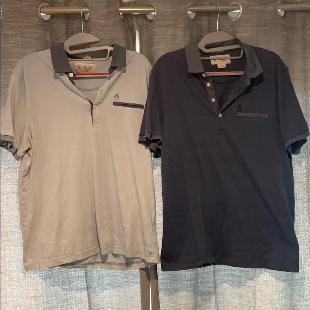 Set of 2 Penguin blue Polo Shirts